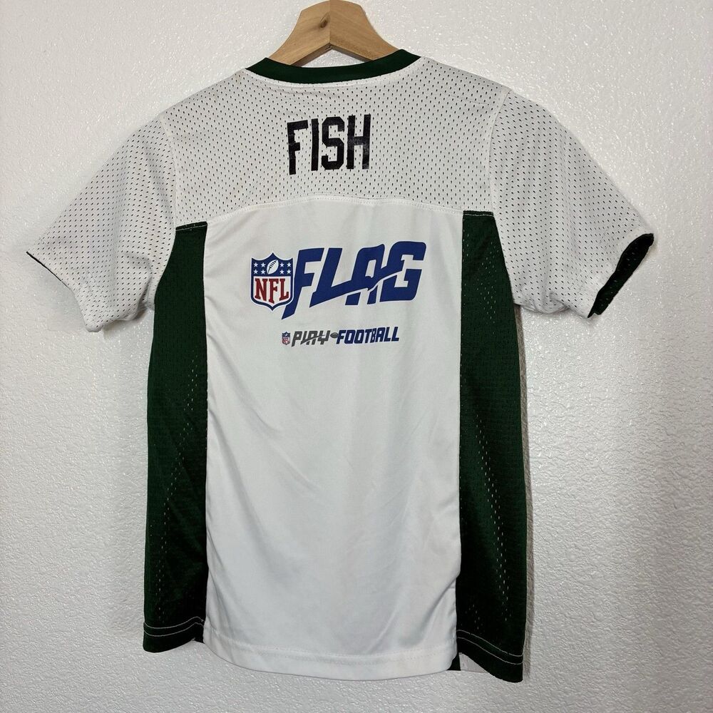 Green Bay Packers Jersey Youth Medium Green NFL Football NFL FLAG Reversible - Picture 12 of 14